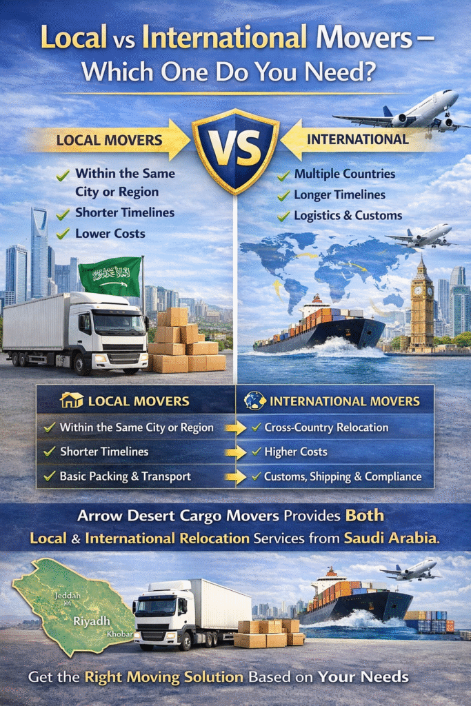Local vs International Movers – Which One Do You Need