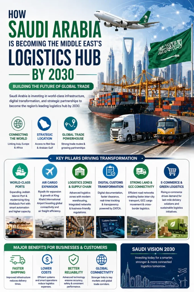 Saudi Arabia logistics hub 2030